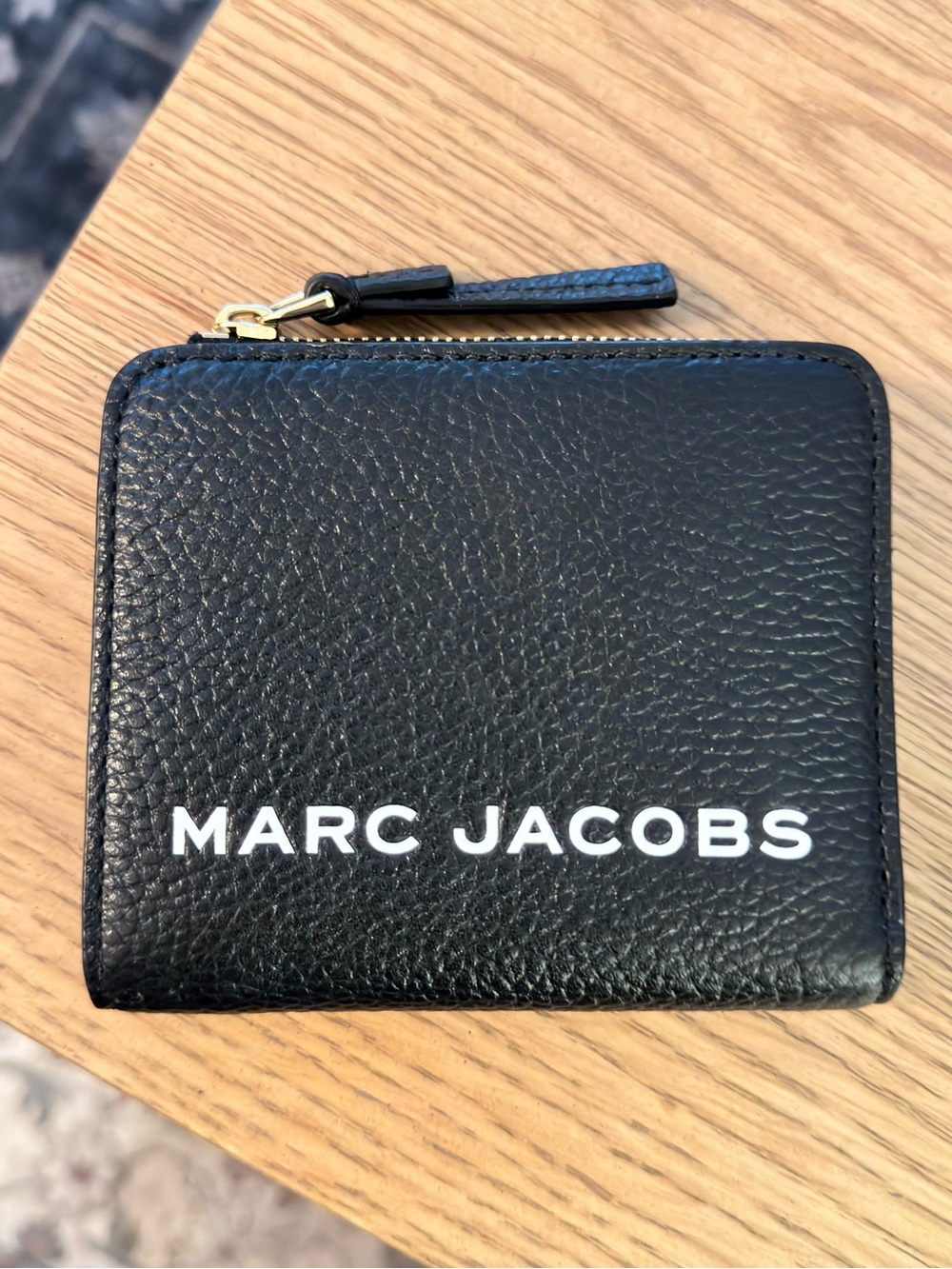 Marc Jacobs Black Leather Coin Purse/Wallett - Picture 1 of 4